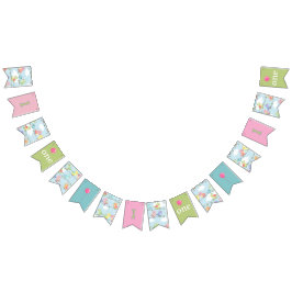 鳥の誕生日番号バナー バンティングフラッグ