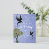 鳥の誕生日 カード (スタンド正面)