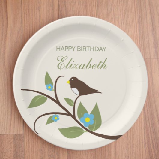 鳥の誕生日 ペーパープレート