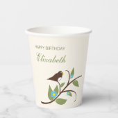 鳥の誕生日 紙コップ (正面)