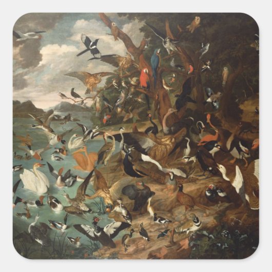 鳥の議会 スクエアシール (正面)