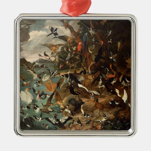 鳥の議会 メタルオーナメント (正面)