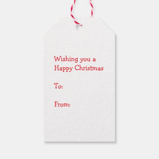 鳥の贈り物でペチャペチャするクリスマスのトナカイラベル ギフトタグ (裏面)