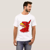 鳥の赤い生き物のくちばし Tシャツ (正面フル)