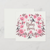 鳥の赤ちゃんシャワー シーズンカード (正面/裏面)