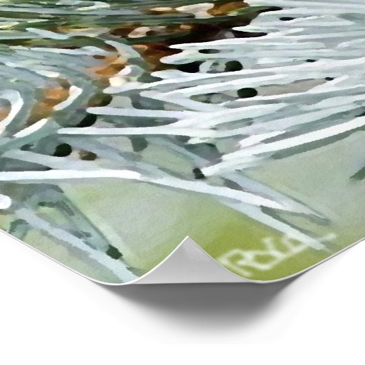 鳥の赤 ポスター (角)