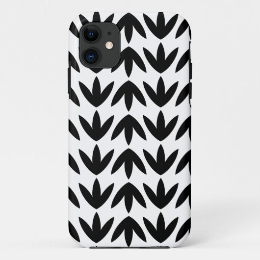鳥の足 – 黒（白） Case-Mate iPhoneケース (裏面)