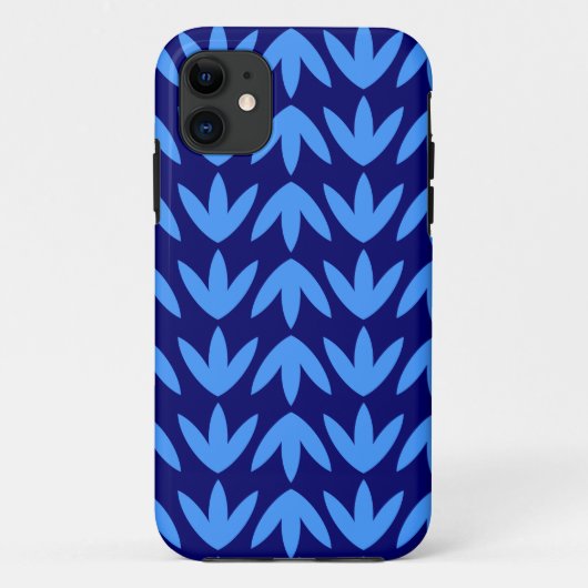 鳥の足- Baby Blue and Navy.pdf Case-Mate iPhoneケース (裏面)