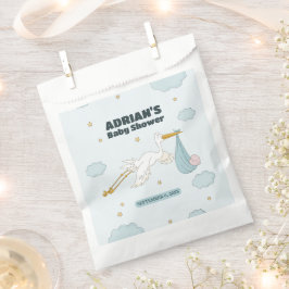 鳥の運かわいい子ボーイ招待状 フェイバーバッグ