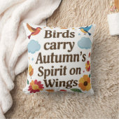 鳥の運秋の羽の精|過去記事 クッション (ブランケット)