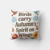 鳥の運秋の羽の精|過去記事 クッション (正面)