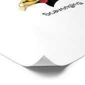 鳥の違う嘴の適応の図 ポスター (角)