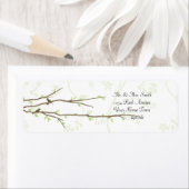 鳥の郵送ラベルで出芽する枝 ラベル (インサイチュ)