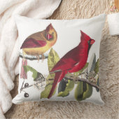 鳥の野性生物のAudubonの赤く基本的な装飾用クッション クッション (ブランケット)