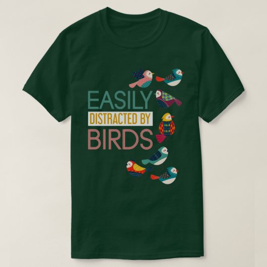 鳥の野鳥観察 Tシャツ (デザイン正面)