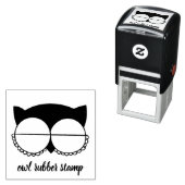 鳥の閉じた目フクロウ セルフインキングスタンプ (インサイチュ)