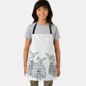 鳥の集まり エプロン (インサイチュ)