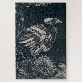 鳥の雛が巣から現れる（ヤン・マンクス） ジグソーパズル