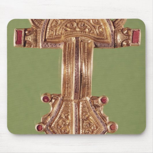 鳥の頭部が付いている腓骨 マウスパッド (正面)