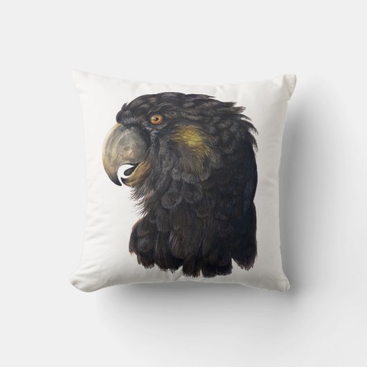 鳥の頭 クッション (正面)