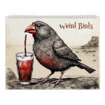 鳥の風変わりアートカレンダー