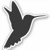 鳥の飛んでいるシルエット シール (正面)