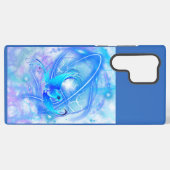 鳥の飛んでいる抽象デザイン SAMSUNG GALAXYケース (裏面横)