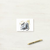 鳥の飛威厳のある行 ポストイット (デスク上)