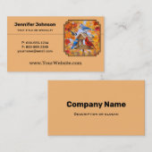 鳥の餌採集秋 名刺 (正面/裏面)