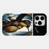 鳥の騎士の守護 iPhoneケース (裏面横)