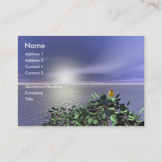 鳥の高い眺め 名刺 (正面)