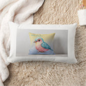「鳥の魅力的デザインが自然のために枕インスパイアを ランバークッション (ブランケット)