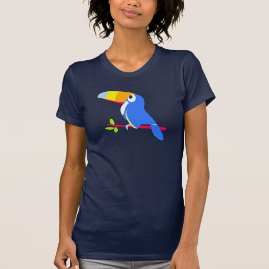 鳥の鳥のシンプルの絵画Tシャツ Tシャツ (正面)