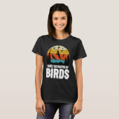 鳥の鳥のバードウォッチングに簡単に気を散らす4 Tシャツ (正面フル)