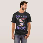 鳥の鳥の恋人かわいい贈り物 Tシャツ (正面フル)