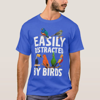 鳥の鳥の恋人のヴィンタグに簡単に気を取らおもしろいれる Tシャツ