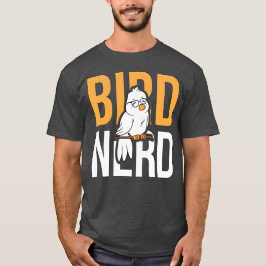 鳥の鳥の恋人の鳥おたく鳥ギフトアイディア誕生日 Tシャツ (正面)