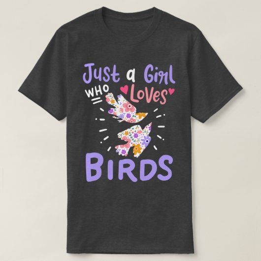 鳥の鳥の恋人 Tシャツ (デザイン正面)