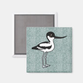 鳥の鳥の鳥の鳥のアボセットかわいい マグネット (正面/裏面)