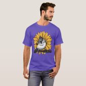 鳥の鳥を見る鳥のイラストレーション動物愛好家 Tシャツ (正面フル)
