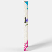 鳥の鳥ピンクコーラルアクアダマスクiPhoneケース Case-Mate iPhoneケース (裏面 / 右)