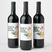 鳥の鳥好すてききでしかない鵞鳥 ワインラベル (ボトル)