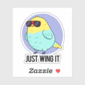 鳥の鳴き声おもしろいだけで シール (シート)