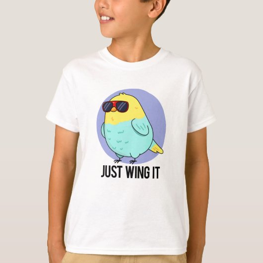 鳥の鳴き声おもしろいだけで Tシャツ (正面)