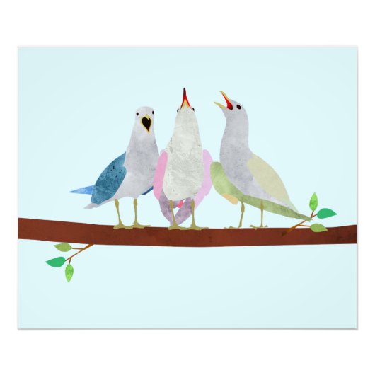 鳥の鳴き声 フォトプリント            (正面)