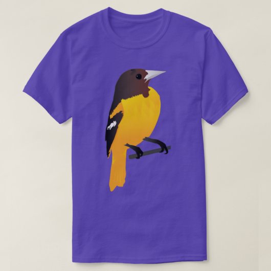 鳥の黄色の鳥の恋人ギフトギフトアイディア Tシャツ (デザイン正面)