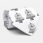 鳥の…ネクタイが付いているヴィンテージの鳥かご ネクタイ (ロール)