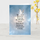 鳥の「愛された」詩 カード (黄色い花)