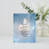 鳥の「愛された」詩 ポストカード (スタンド正面)