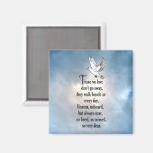 鳥の「愛された」詩 マグネット (正面/裏面)